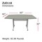 Linea Italia Boat Multipurpose Conference Table, 40" W, 60" L, 30" H, Wood Top, Ash ZUD118 - alternate 4